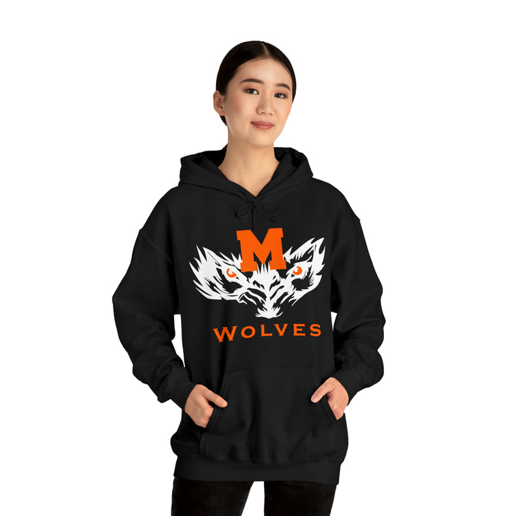 Montville Wolves Unisex Heavy Blend™ Hooded Sweatshirt
