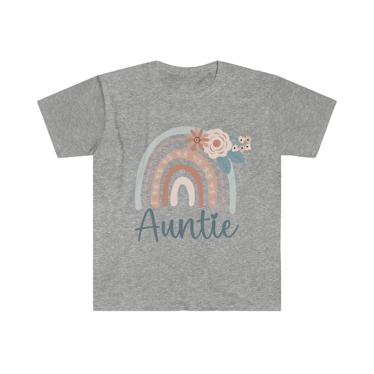 Auntie Boho Ranbow Unisex Softstyle T-Shirt