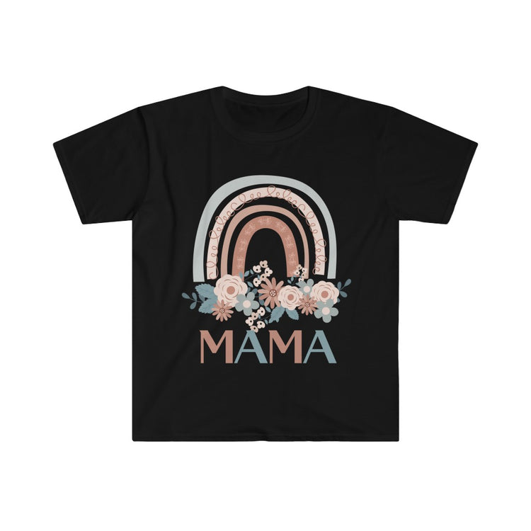 Mama Boho Rainbow Unisex Softstyle T-Shirt